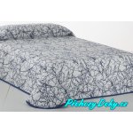 Vialman oboustranný přehoz na postel Sofia modrý 250 x 270 cm – Zboží Mobilmania