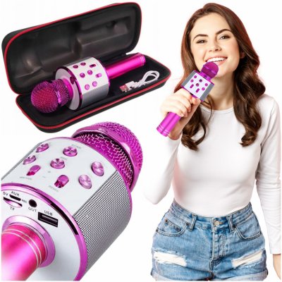 DĚTSKÝ MIKROFON BEZDRÁTOVÝ KARAOKE BLUETOOTH REPRODUKTOR – Zbozi.Blesk.cz