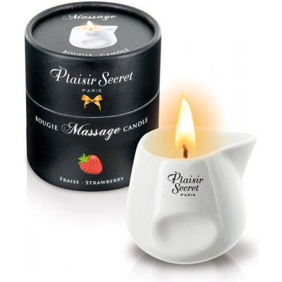 Plaisirs Secrets Massage Candle Strawberry 80ml – Zbozi.Blesk.cz