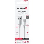 Swissten 71521310 USB / USB-C, 1,5m, bílý – Zboží Živě