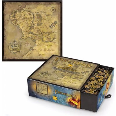 Noble Collection Pán prstenů Jigsaw Middle Earth 1000 kousků – Hledejceny.cz