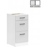 Junona Line Tafla skříňka BBL D3S/40/82, bílá/světle šedý lesk – Zboží Dáma