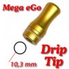 Příslušenství pro e-cigaretu ego A Drip tip Mega hliník zlatý