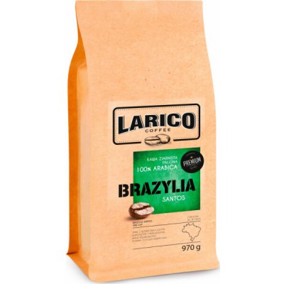 Larico Coffee káva Brazílie Santos zrnková 0,97 kg – Hledejceny.cz