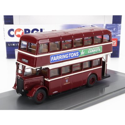 Corgi GUY Utility Autobus Burton Corporation 6 Anglesey 1960 Červený Krém 1:76