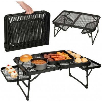 KIK LUARO KX3186_1 turistický stůl kempingový cateringový skládací stůl 87 x 60 x 40 x 27 cm – Hledejceny.cz
