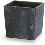 Prosperplast Květináč URBI SQUARE LOW EFFECT 30 cm antracit – Zboží Dáma