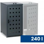 B2B Partner 240 l 123,5 x 67 x 77,3 cm šedá – Zboží Mobilmania