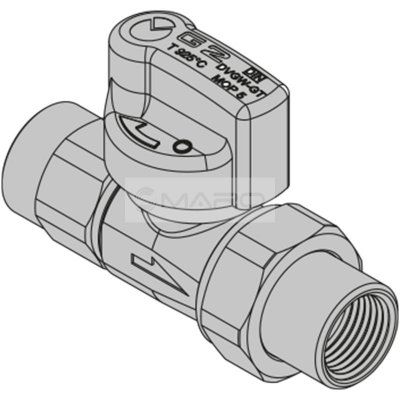 Comap Kohout kulový na plyn G2T_P Firebag, přímý, protipožární FF 1" CZG2T110C00 – Hledejceny.cz