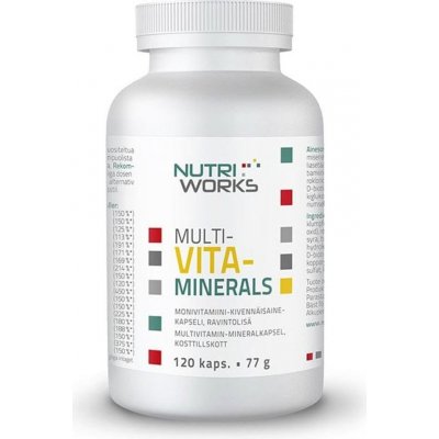 NutriWorks Multivitaminerals 120 kapslí – Hledejceny.cz