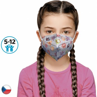 Dama Trade respirátor FFP2 vhodný pro děti Příšerky 10 ks