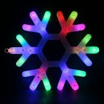 eCa Vánoční závěsná LED Sněhová vločka 39 x 39 cm IP20 multicolor – Hledejceny.cz