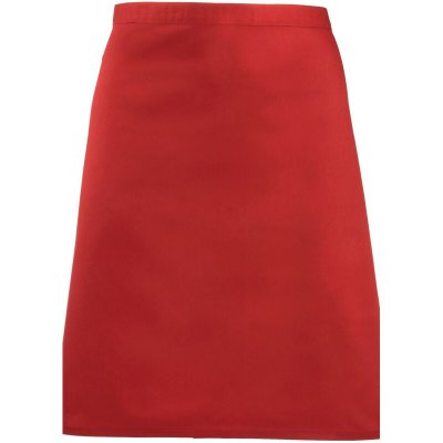 Premier zástěra Colours PR151 do pasu krátká červená – Hledejceny.cz