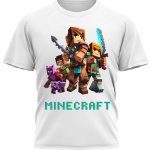 Dětské tričko - Minecraft, Bílá – Hledejceny.cz