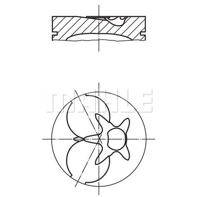 MAHLE ORIGINAL Píst 002 93 02 – Zboží Mobilmania