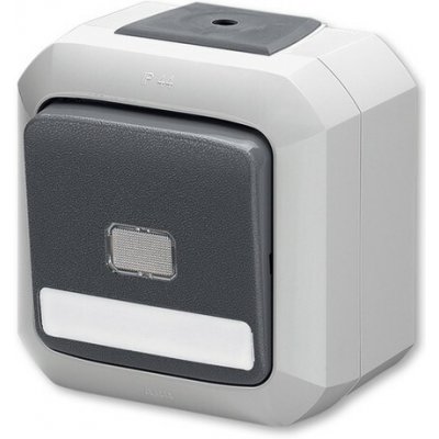 ABB 3558N-C91512 S Ovládač zapín. s čirým průz s pop. pol. se sv. N ř. 1/0S 1/0So IP54 šedá – Hledejceny.cz