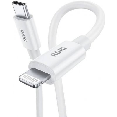 Aohi AOC-L003 USB-C na Lightning AOH, 3A, +,2m, bílý – Zbozi.Blesk.cz