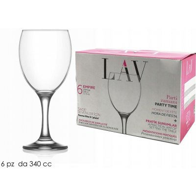 Orion Sklenice na víno Empire 6 x 340 ml – Sleviste.cz