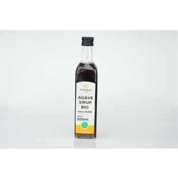 Natural Jihlava Agáve sirup tmavý Raw Bio 500 ml