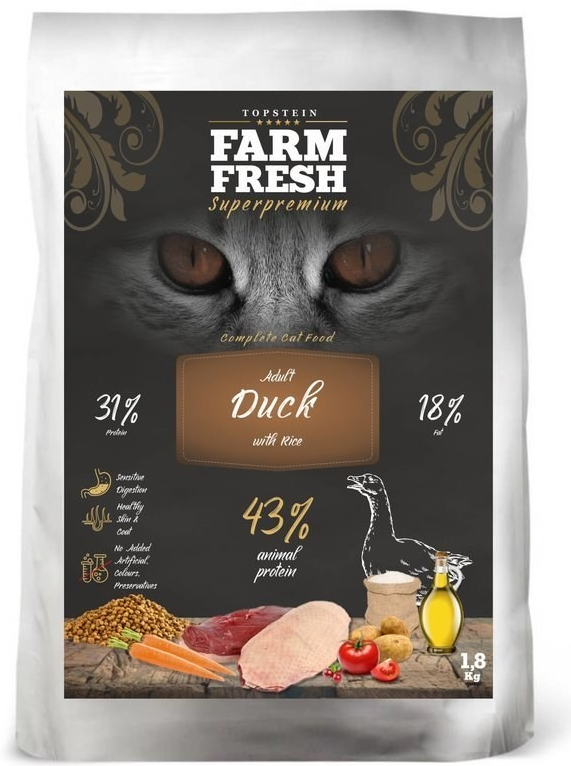 Farm Fresh Cat Adult Duck with Rice 15 kg