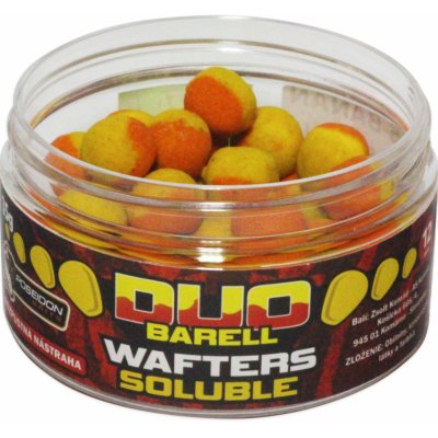 Poseidon Baits Neutrálně Vyvážená Nástraha DUO Barell Wafters Soluble Halibut/Monster 35g 12mm