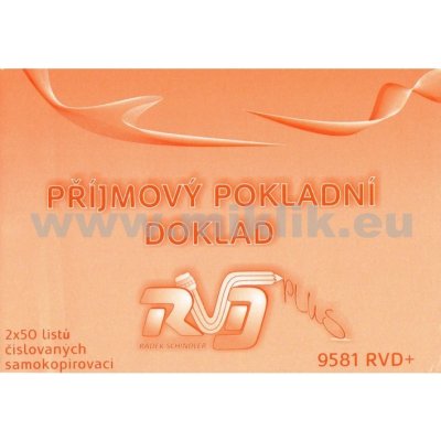 RVD 9581 Příjmový pokl. doklad A6 NCR - 2x50l