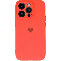 Pouzdro Vennus Valenténské Heart iPhone 14 Pro Max - korálové