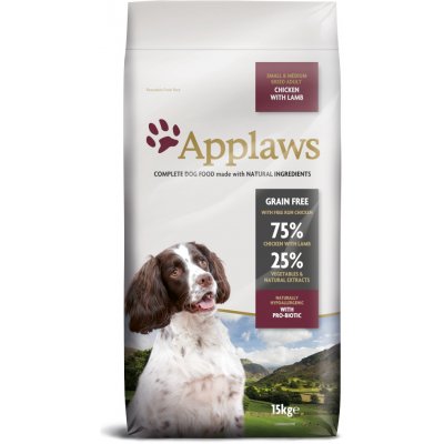 Applaws Dog Adult Small & Medium Breed Chicken & Lamb 2 x 15 kg