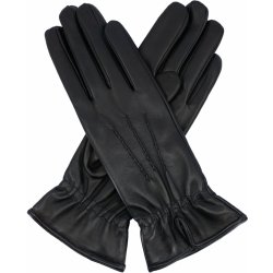 Kreibich dámské rukavice s podšívkou vlna gumička rozparek černá