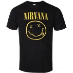 Rock off tričko metal Nirvana yellow Smiley Flower Sniffin černá – Hledejceny.cz