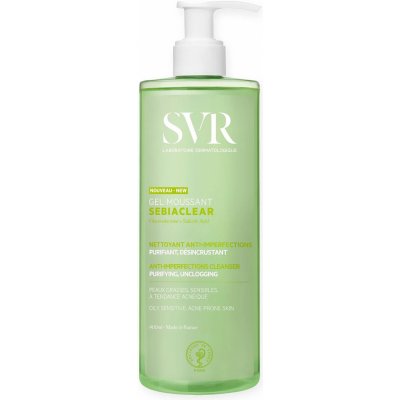 SVR Sebiaclear Gel Moussant čistící pěnivý gel pro mastnou a problematickou pleť (Purifying and Exfoliating Soap-Free Cleanser) 400 ml