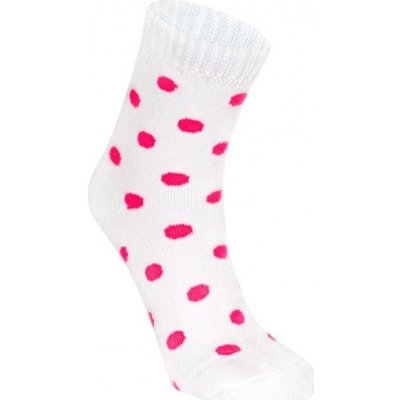 Barevné froté ponožky s puntíkované