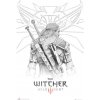 GBEye Plakát Zaklínač - Geralt Sketch