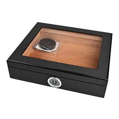 Angelo humidor na doutníky Carbon Glass – Sleviste.cz