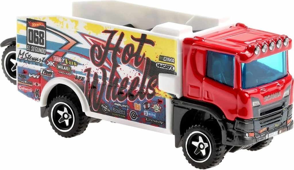 Toys Hot Wheels Track Stars Trailers Scania Rally Truck