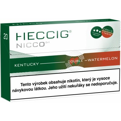 HECCIG Nicco náplň do přístroje Heat Not Burn s nikotinem Watermelon Krabička – Zboží Mobilmania