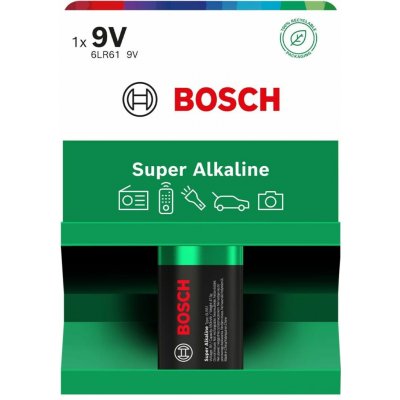 Bosch 6LR61SA1B/00 Super Alkaline 9V 1 ks – Zboží Živě