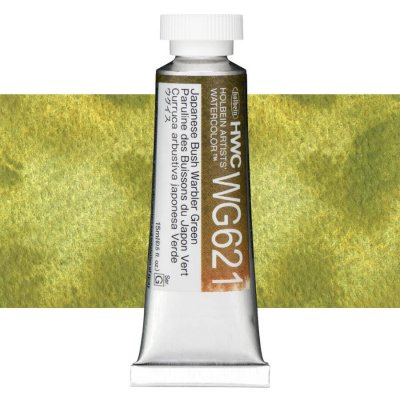 Holbein Granulating akvarelová barva 15 ml Japanese Bush Warble Green – Hledejceny.cz
