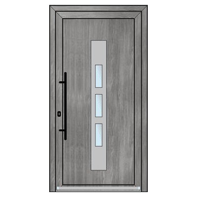 OknaDvereNaMiru.cz Vchodové dveře INOX 1429 ořech 105 x 220 cm – Hledejceny.cz