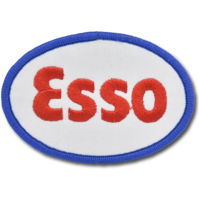 Moto nášivka Esso logo 8 cm x 5 cm – Zboží Mobilmania