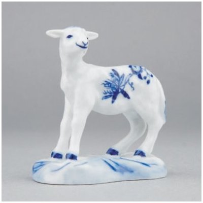 Cibulák Jehně na podstavci s hlavou nahoru 4,5 x 7,0 x 7,5 cm 0,07kg Originál Český porcelán Dubí – Hledejceny.cz