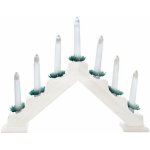 M.A.T. Svícen el. vánoční jehlan bílá, 7 svíček – Zboží Dáma