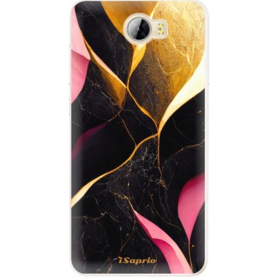 Pouzdro iSaprio - Gold Pink Marble - Huawei Y5 II / Y6 II Compact – Zboží Mobilmania