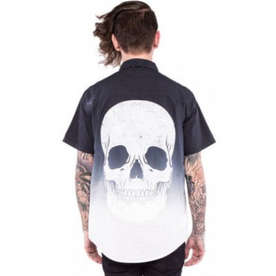 Iron Fist Death Breath Dip Dyed Black white IFM004003