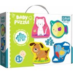 Trefl Baby Zvířata 4 x 2 dílků – Zboží Dáma