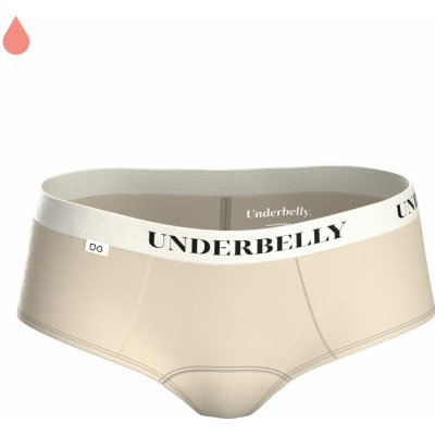 Underbelly menstruační kalhotky LOWEE šampaň bílá z polyamidu Pro velmi slabou menstruaci