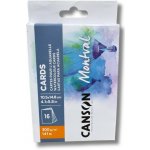 Canson Montval akvarelové kartičky A6 300 g m² 16 kusů – Zboží Dáma