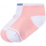 lupilu Dětské ponožky s BIO bavlnou, 2 páry květiny/růžová/bílá – Sleviste.cz