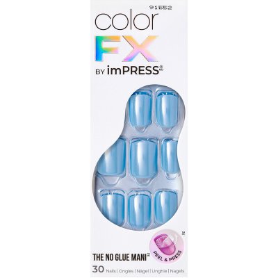 KISS Nalepovací nehty ImPRESS Color FX Meta 30 ks – Zboží Dáma