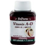MedPharma Vitamín A+D 5000 I.U.-400 I.U. 107 kapslí – Hledejceny.cz